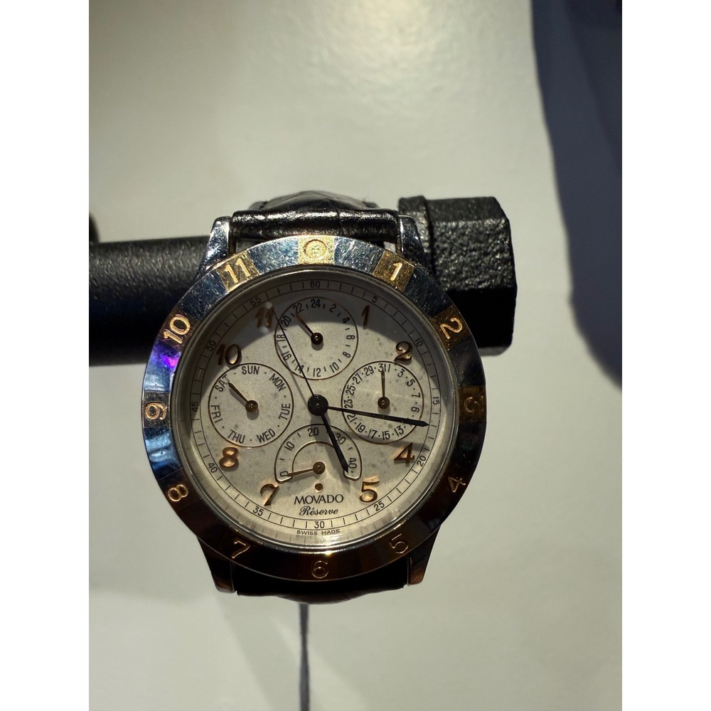 Movado Reserve De Marche Tempomatic 1881 Automatic Watch 96.D8.880 Two-Tone Swis